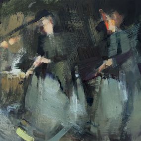Painting, Vert Deux Gris, Nushka