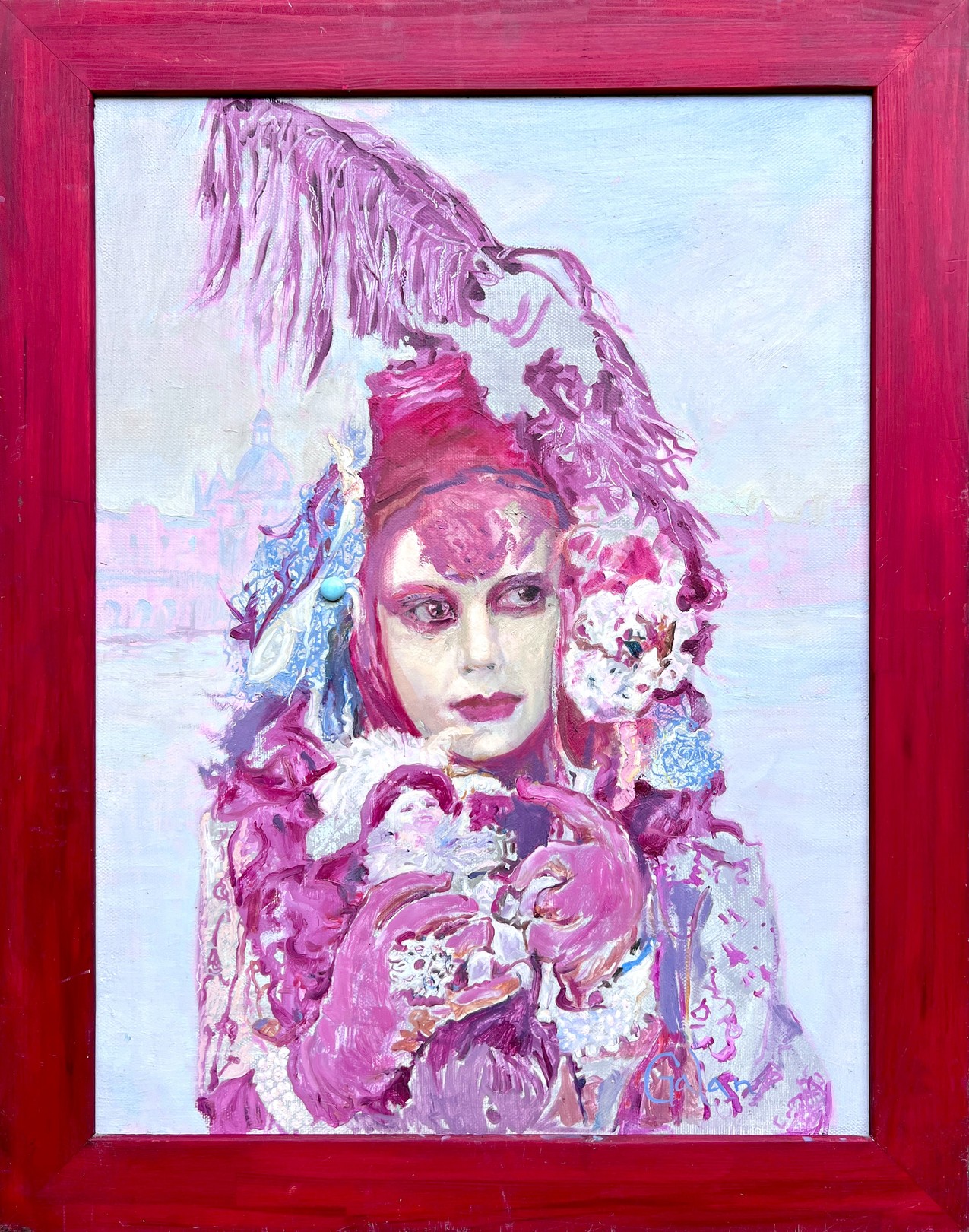 Igor Galan, Portrait in Red Frame Igor Galan, Portrait in Red Frame