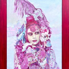 Painting, Portrait in Red Frame, Igor Galan