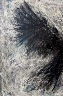 Painting, Flight of the Raven, Liubou Sas