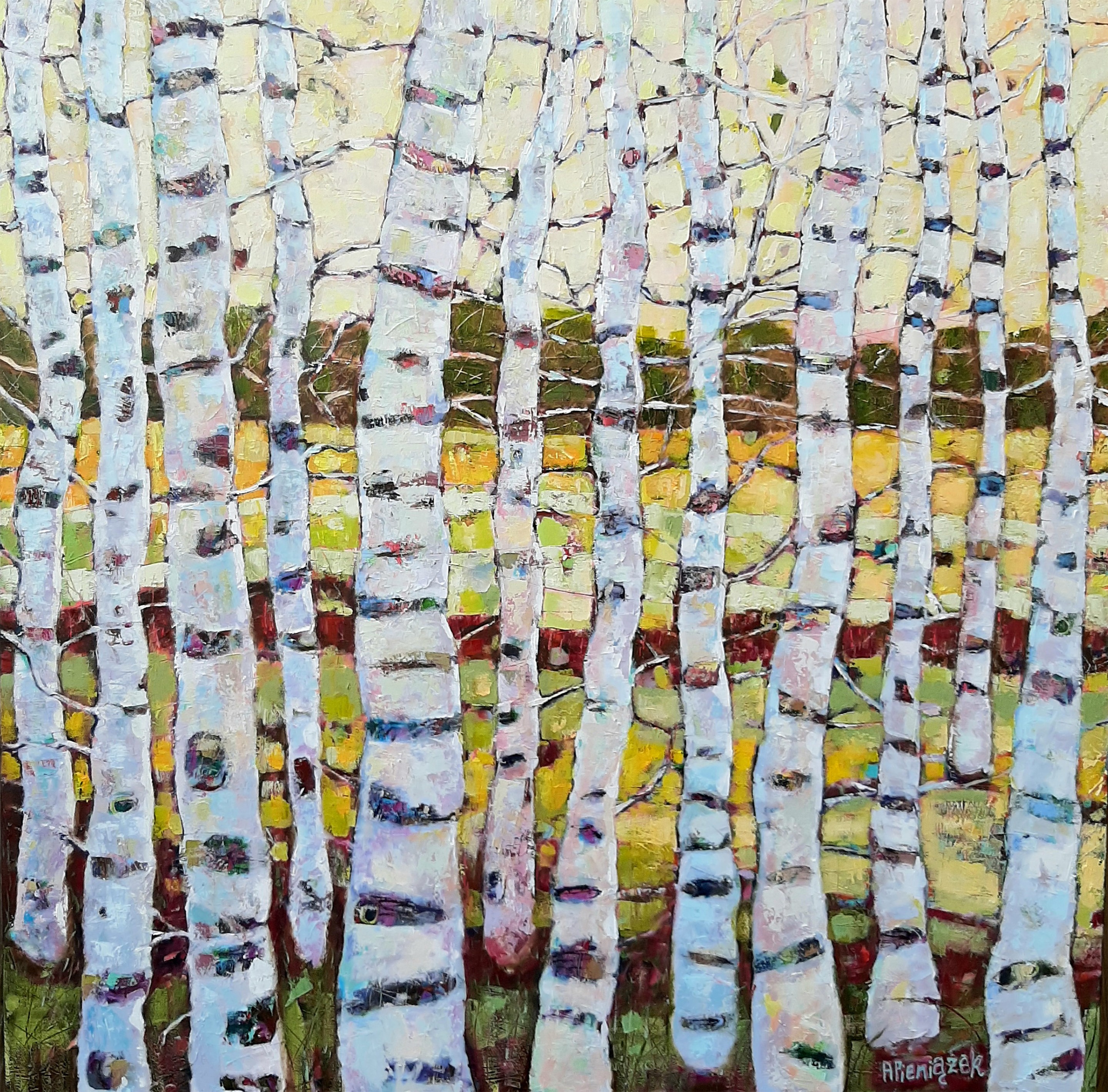 Ania Pieniazek, Autumn Birches Ania Pieniazek, Autumn Birches