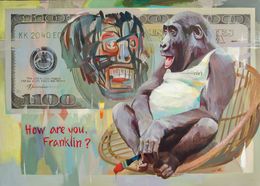 Painting, How are you, Franklin, Vasyl Khodakivskyi
