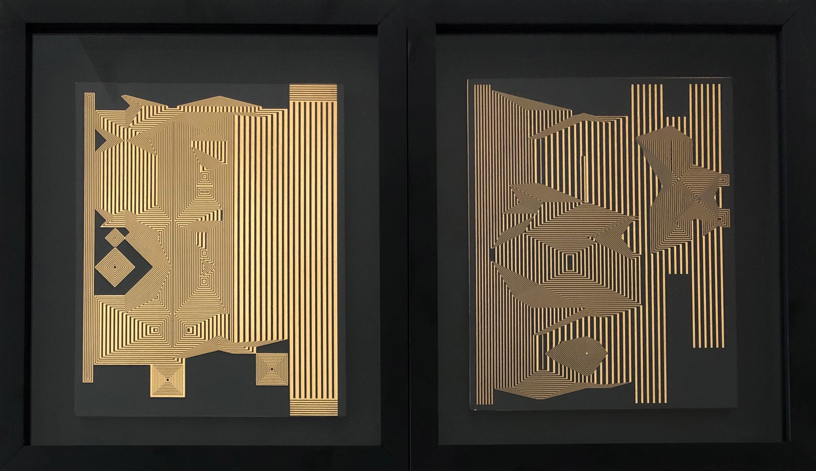 Francisco Larios, Untitled & Untitled 13 Diptych. From Mexican Ry?an-ji Series Francisco Larios, Untitled & Untitled 13 Diptych. From Mexican Ry?an-ji Series