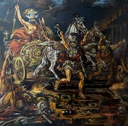 Painting, The Death of Troy, Alexander Litvinov
