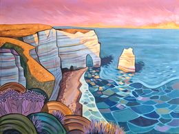 Painting, Winds of Étretat, Natalie Borisenko