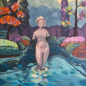 Painting, Dreams of a Forgotten Goddess, Natalie Borisenko