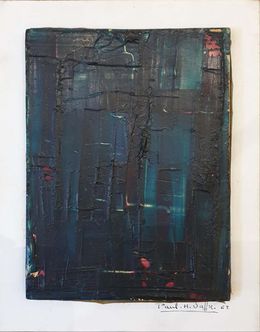 Painting, Mid Century Abstract Geometric Study In Polymerised Macro-Molecular, Paul H Saffre