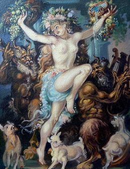 Painting, Bacchante, Alexander Litvinov
