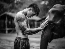 Photographie, Bo and his friend, Giacomo Pirozzi