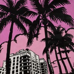 Painting, Miami Downtown, Philippe Dailler