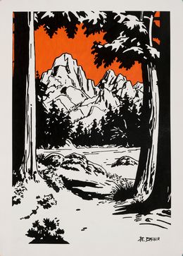 Peinture, Baldy mountain, Philippe Dailler