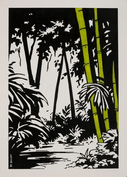 Peinture, Bamboo forest, Philippe Dailler