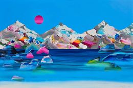 Peinture, Paysage onirique 425, Stephanie Rivet