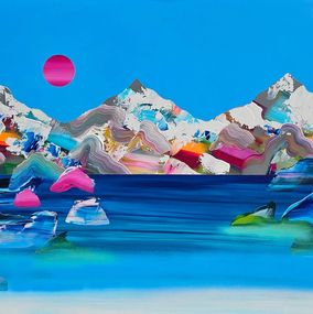 Peinture, Paysage onirique 425, Stephanie Rivet
