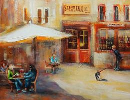 Painting, September in the City, Abashidze Marusya