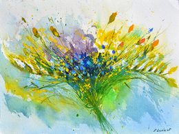 Painting, Still life watercolor, Pol Ledent