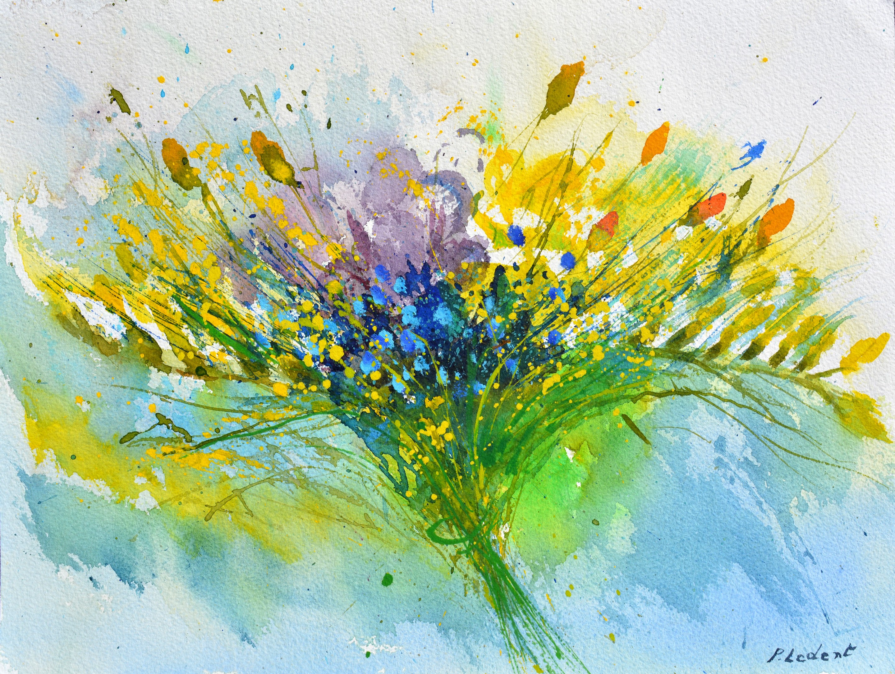 Pol Ledent, Still life watercolor Pol Ledent, Still life watercolor