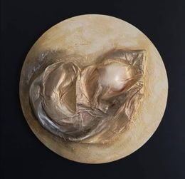 Painting, Gold Moon, Ivana Urso