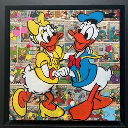 Painting, Daisy & Donald love StreetArt, Koen Betjes