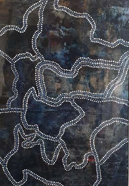 Pintura, Contemporary Aboriginal Inspired Abstract, Menno Modderman