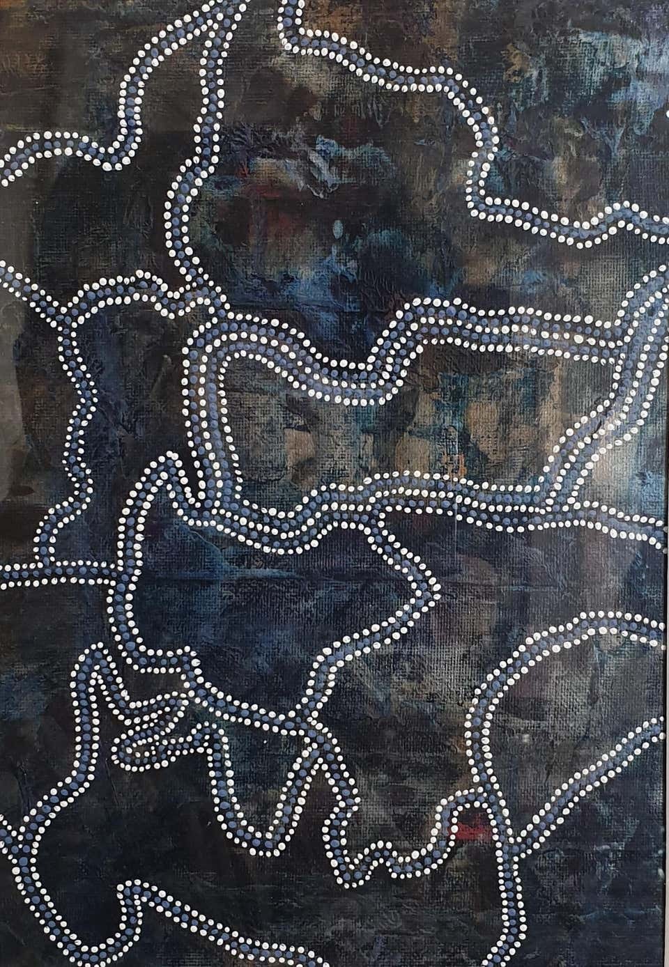 Menno Modderman, Contemporary Aboriginal Inspired Abstract Menno Modderman, Contemporary Aboriginal Inspired Abstract