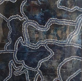 Gemälde, Contemporary Aboriginal Inspired Abstract, Menno Modderman