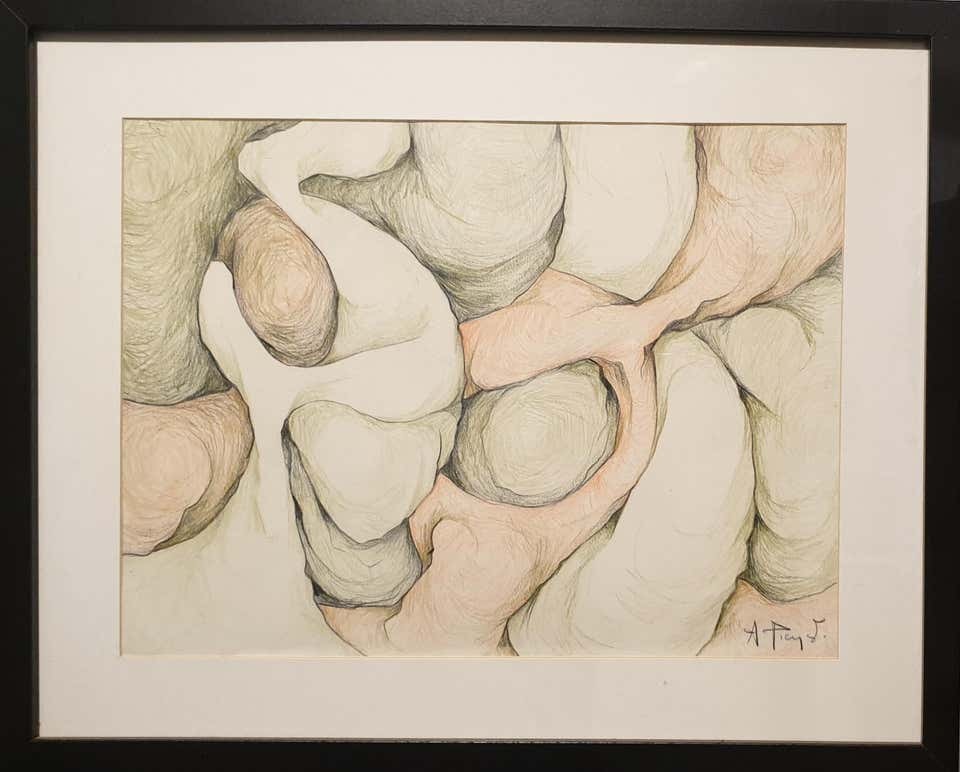André Pierret, 1980s Abstract Expressionist Biomorphic André Pierret, 1980s Abstract Expressionist Biomorphic