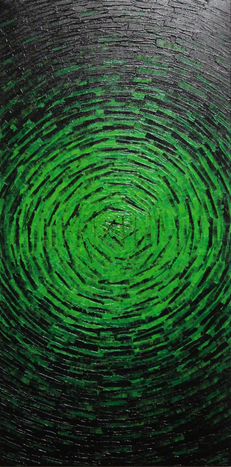 Jonathan Pradillon, Éclat fragmenté vert Jonathan Pradillon, Éclat fragmenté vert
