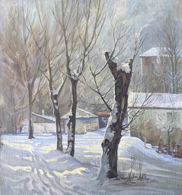 Peinture, Winter Trees, Vahram Meliqsetyan