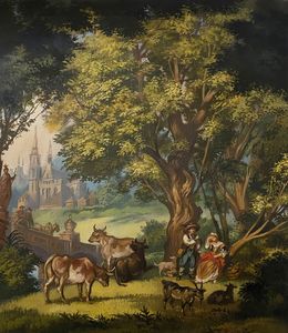 Painting, Pastoral, Alexander Litvinov