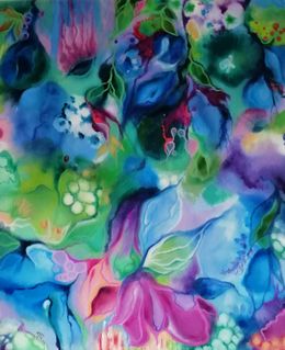 Peinture, Bleu, Irene Mahon