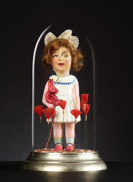 Sculpture, Héloïse et le lapin écarlate, Lucie De Syracuse