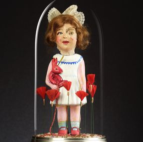 Sculpture, Héloïse et le lapin écarlate, Lucie De Syracuse