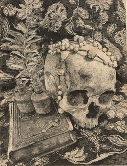 Dessin, Vanité aux Elixirs, Odona Bones