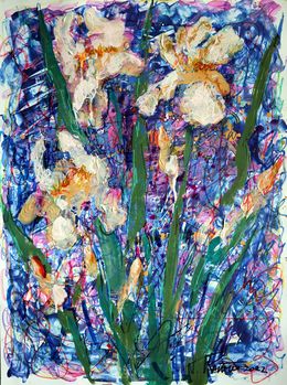 Peinture, Fantasy with Flowers 6, Rakhmet Redzhepov (Ramzi)