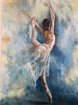 Painting, Ballerine en robe, Boudier