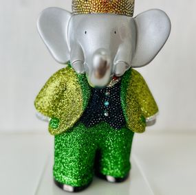 Sculpture, Babar smoking, Cha