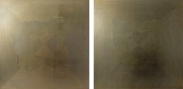 Painting, Untitled 8 & Untitled 4, Diptych. From Mexican Ryoan-ji Series, Francisco Larios