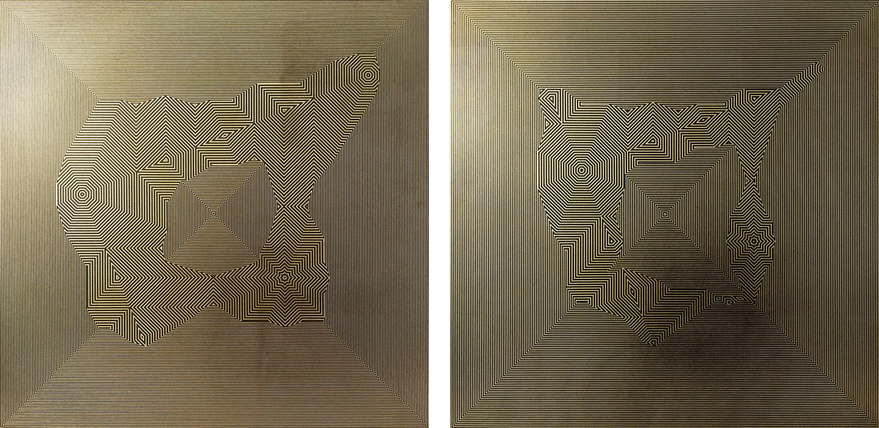 Francisco Larios, Untitled 8 & Untitled 4, Diptych. From Mexican Ryoan-ji Series Francisco Larios, Untitled 8 & Untitled 4, Diptych. From Mexican Ryoan-ji Series
