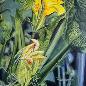 Peinture, The Feeding Flower. Series: The Non-Silent Plants, Tetiana Adamovich