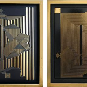 Peinture, Untitled 15 and Untitled 16. From the Mexican Ryoan-ji Series, Francisco Larios