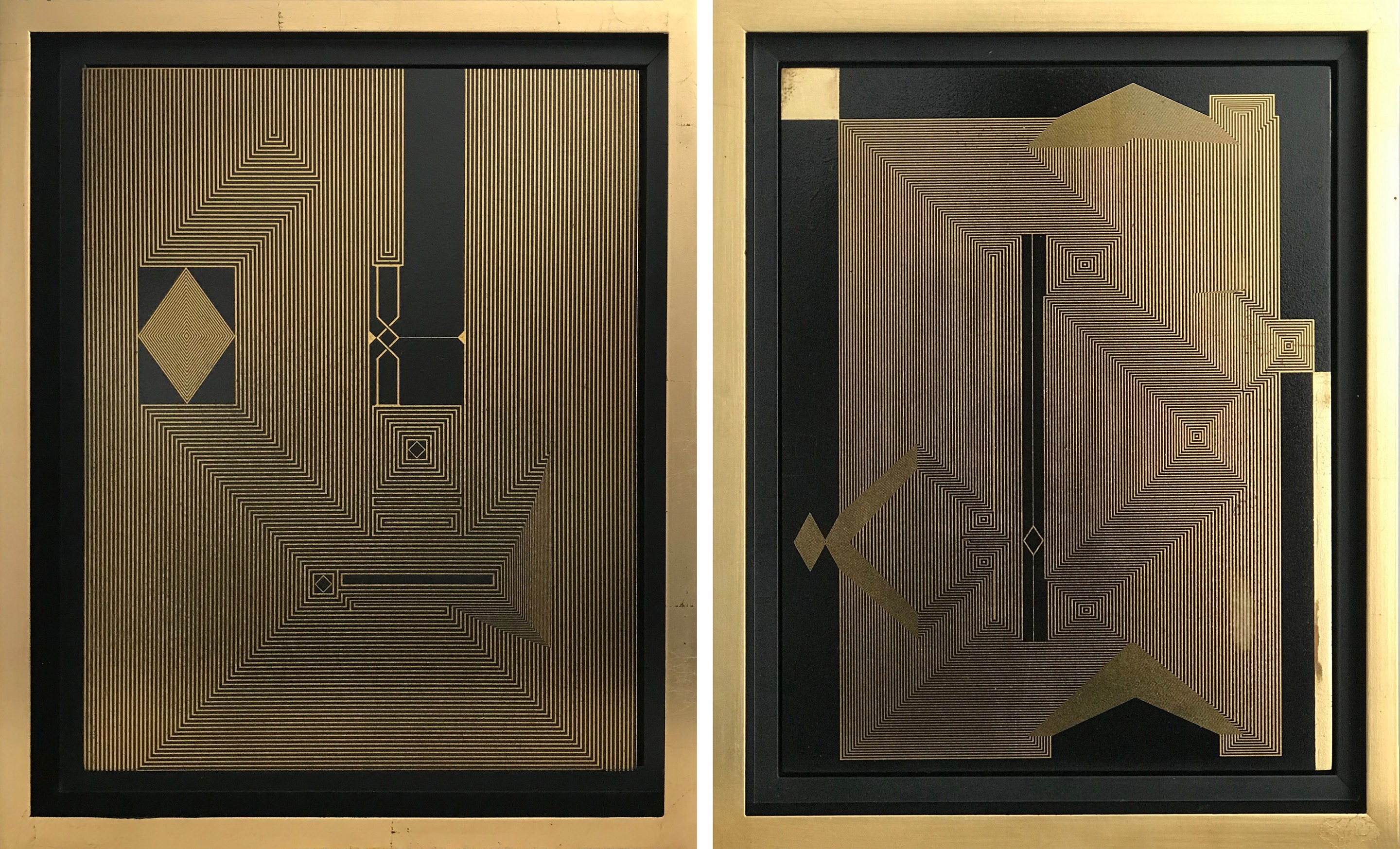 Francisco Larios, Untitled 17 and Untitled 16. From the Mexican Ryoan-ji Series. Francisco Larios, Untitled 17 and Untitled 16. From the Mexican Ryoan-ji Series.