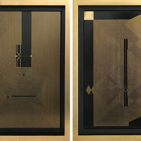 Peinture, Untitled 17 and Untitled 16. From the Mexican Ryoan-ji Series., Francisco Larios