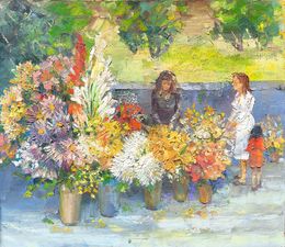 Pittura, Flowers Market, Hrach Baghdasaryan
