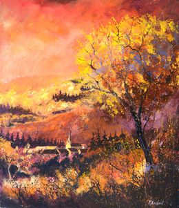 Peinture, Autumn in my countryside 6725, Pol Ledent