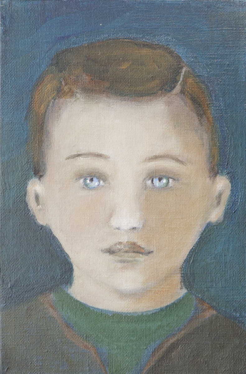 Fabienne Octobre, Portrait 1, Garçon au regard clair - Série portrait, univers de l'enfance Fabienne Octobre, Portrait 1, Garçon au regard clair - Série portrait, univers de l'enfance