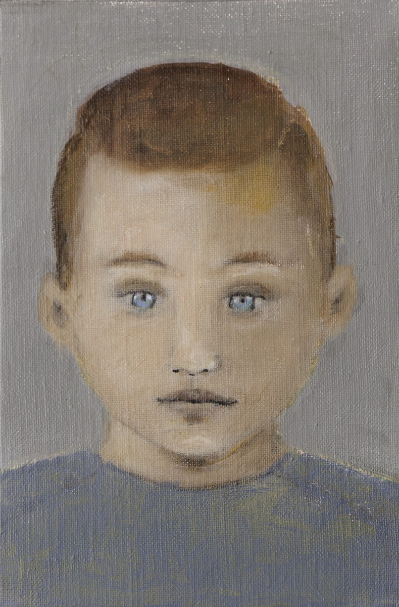 Fabienne Octobre, Portait 3, Petit garçon aux yeux clairs - Série portrait, univers de l'enfance Fabienne Octobre, Portait 3, Petit garçon aux yeux clairs - Série portrait, univers de l'enfance