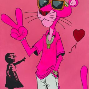 Painting, Pink Strass, MB-Art