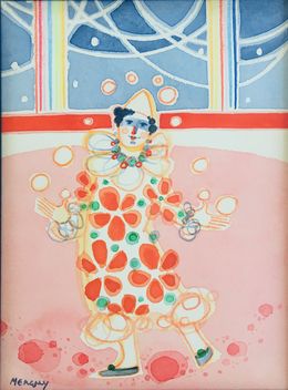 Fine Art Drawings, Clown jongleur, Frédéric Menguy
