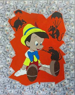 Painting, Pinocchio Banksy, MB-Art